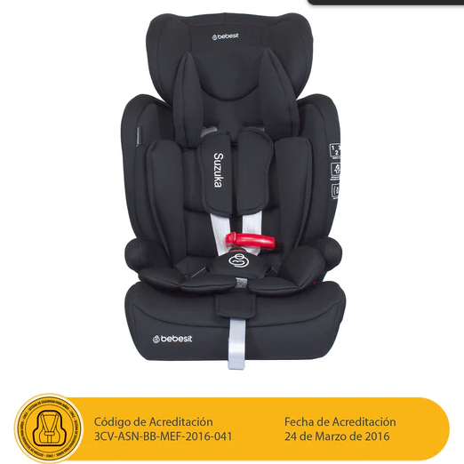 BEBESIT SILLA AUTO SUSUKA NEGRA - Imagen 3