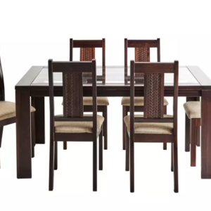 MAGASA  JUEGO COMEDOR MALAGA  6 SILLAS  CHOCOLATE