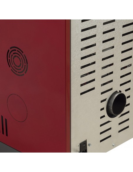 AMESTI CALEFACTOR A PELLET ITALY 8100 ROJO - Imagen 2