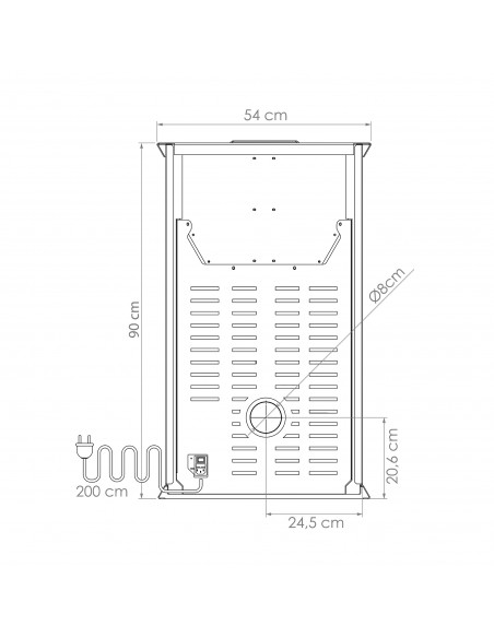 AMESTI CALEFACTOR A PELLET ITALY 8100 ROJO - Imagen 5