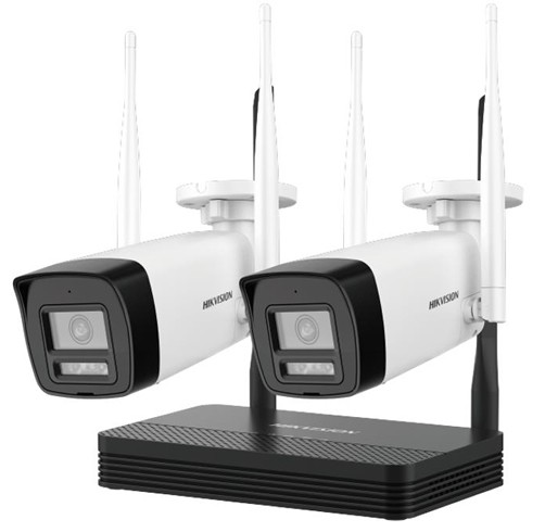 Kit de Videovigilancia Hikvision NKS422W0H - 2 Camaras Bullet WiFi 2 MP con NVS integrado