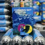 PACIFIC SET OLLAS CAMPING 7 PIEZAS CON COCINILLA Y CUBIERTOS