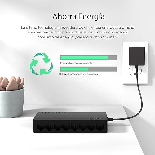 Switch 8 puertos Giga Ethernet SG108 - Imagen 3