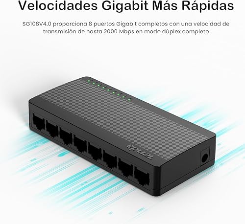 Switch 8 puertos Giga Ethernet SG108 - Imagen 2