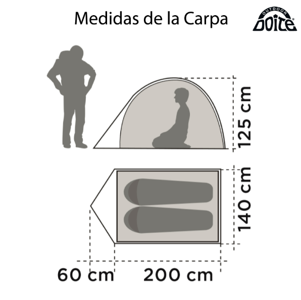 DOITE CARPA FAMILIAR ZANDER N/G N/A 2PERS - Imagen 5